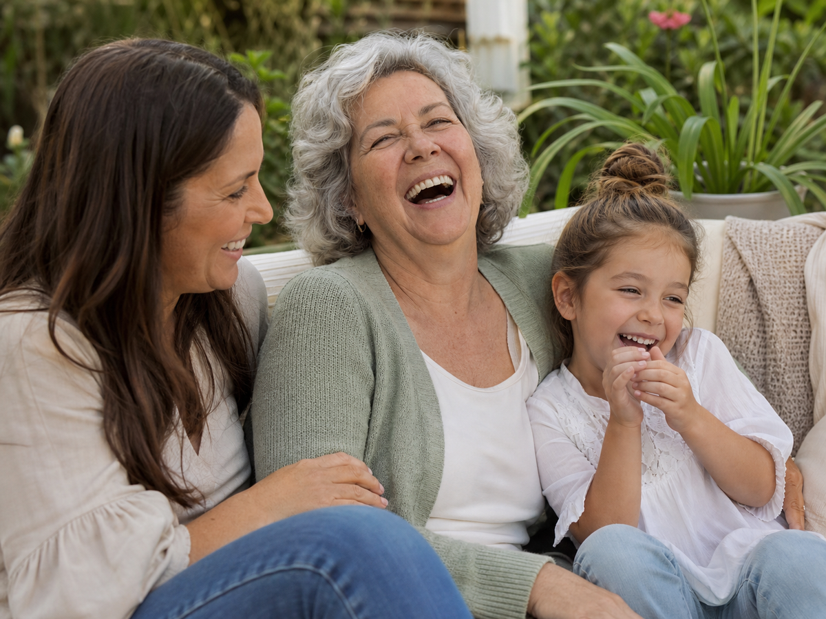 Laugh without covering your mouth